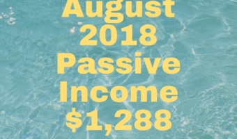 August 2018 passive income