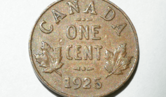 rare penny Canada 1925 Penny